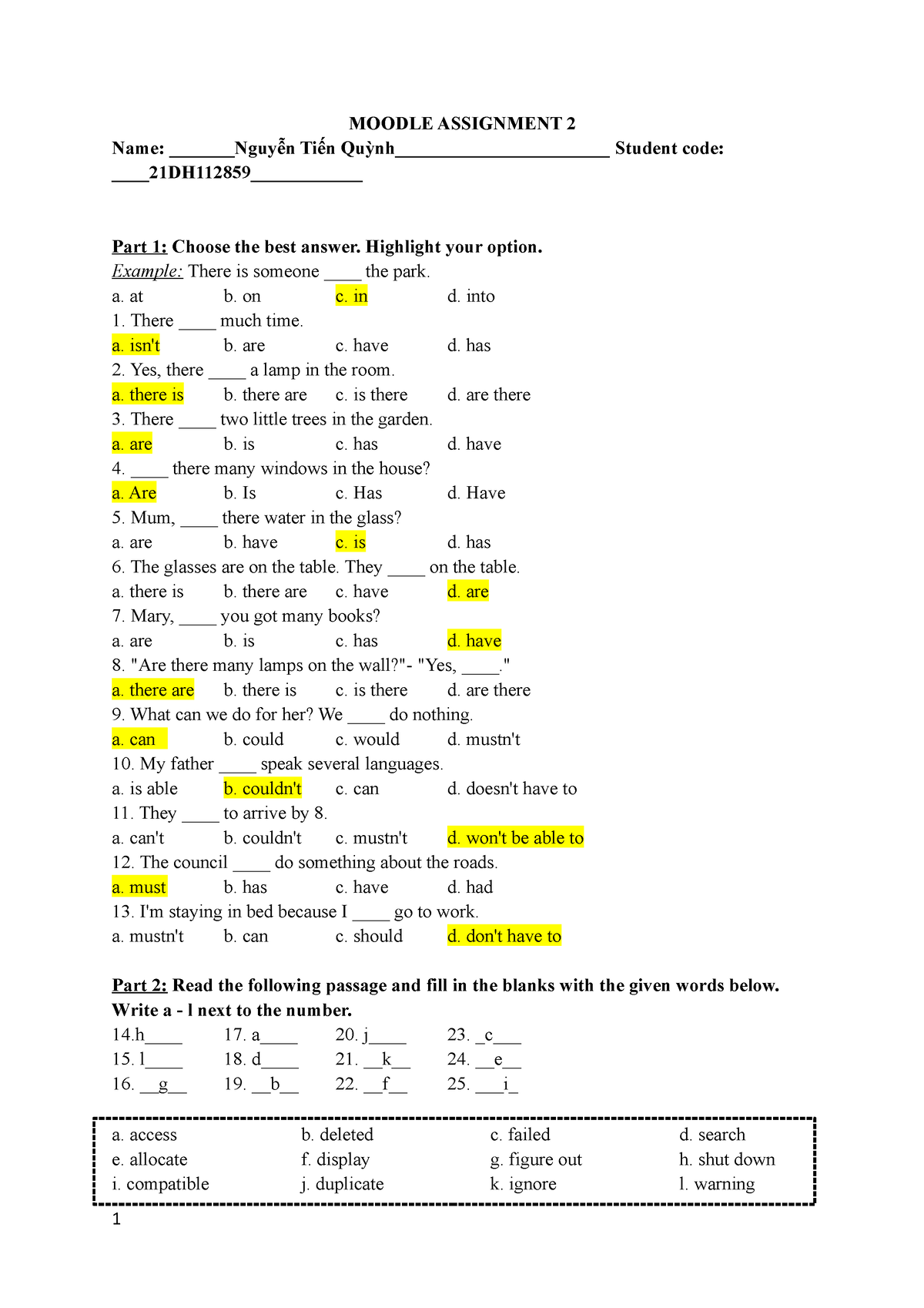 assignment 2.2 moodle