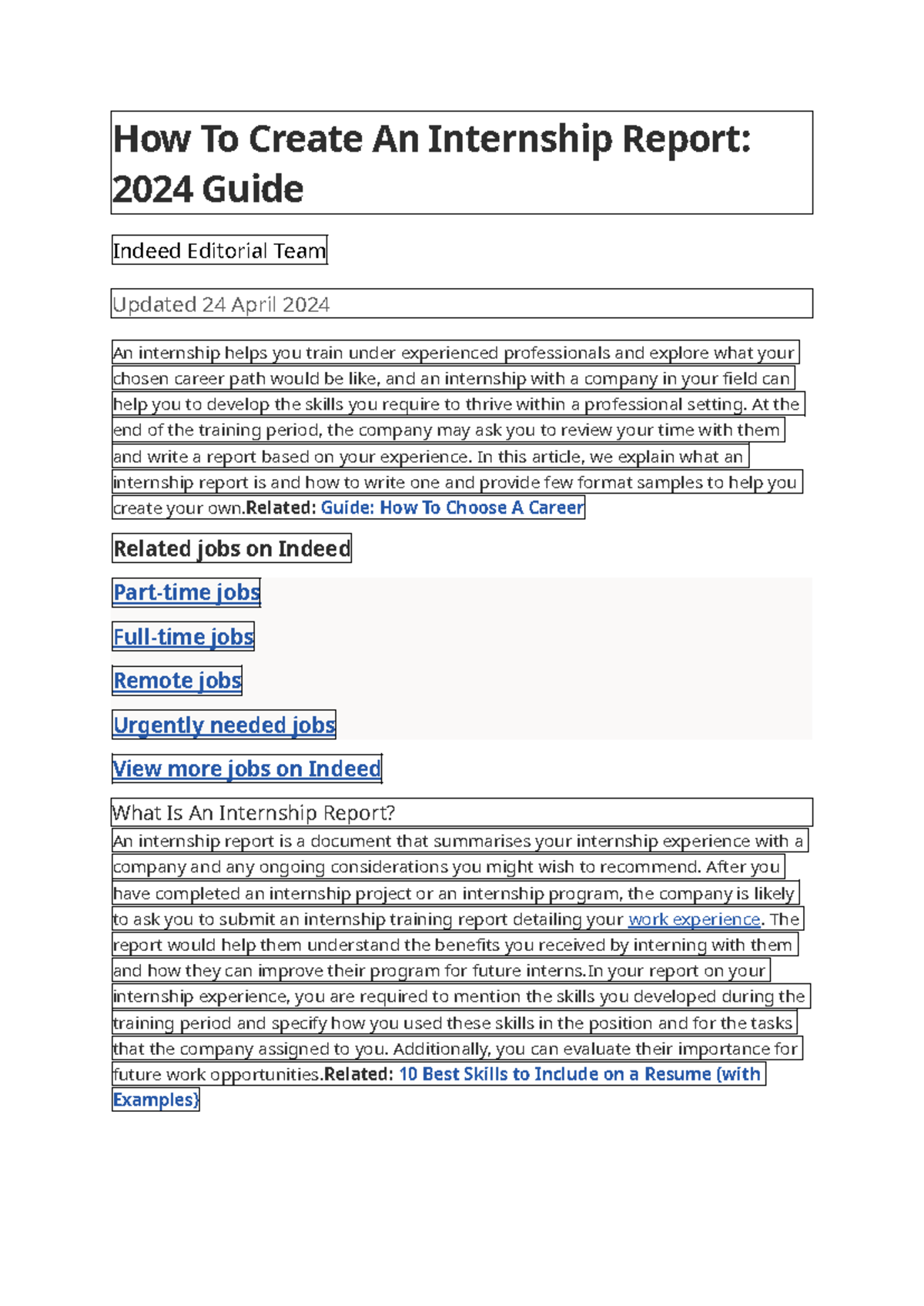 Report - Assignment - How To Create An Internship Report: 2024 Guide ...