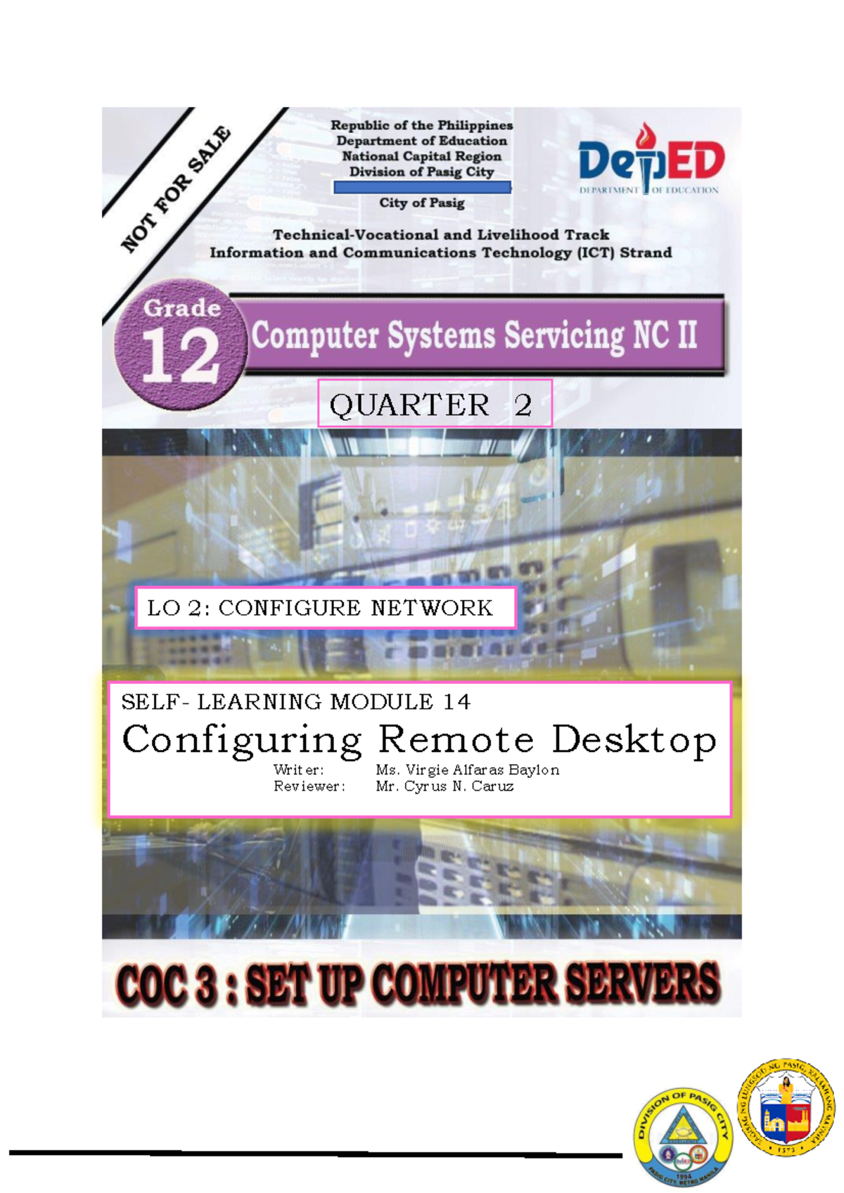 TVL CSS12 Q2 M14 - lesson and example notes - QUARTER 2 LO 2: CONFIGURE ...