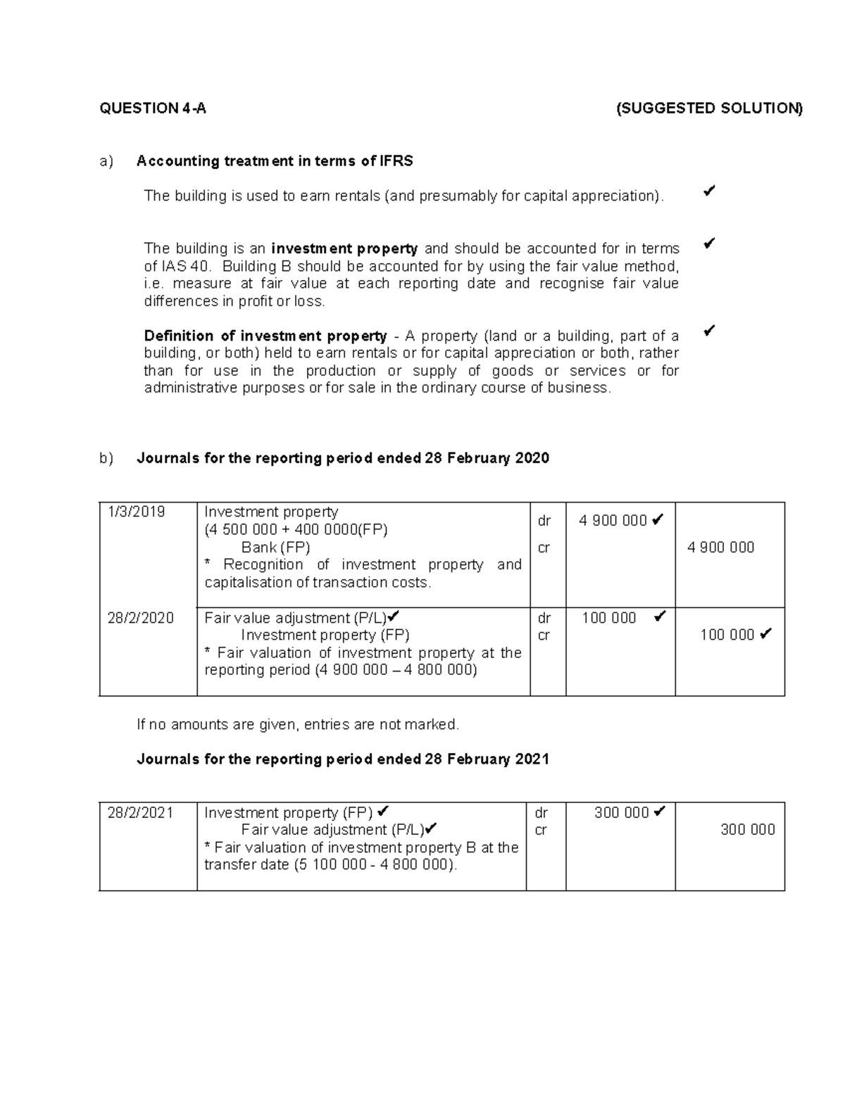 Unit 4Question 4A Sol (2024) QUESTION 4A (SUGGESTED SOLUTION) a