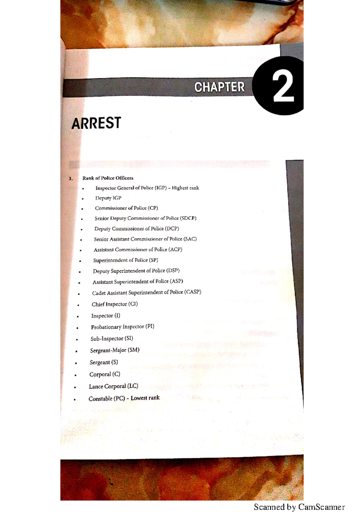 Arrest - cases to review - Criminal Procedure I - UKM - Studocu