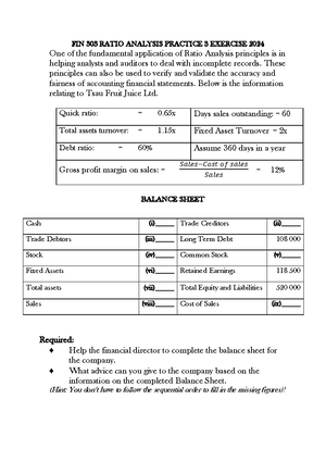 FIN 300 TEST 1 2021.docx Marking Guide - UNIVERSITY OF BOTSWANA FACULTY ...