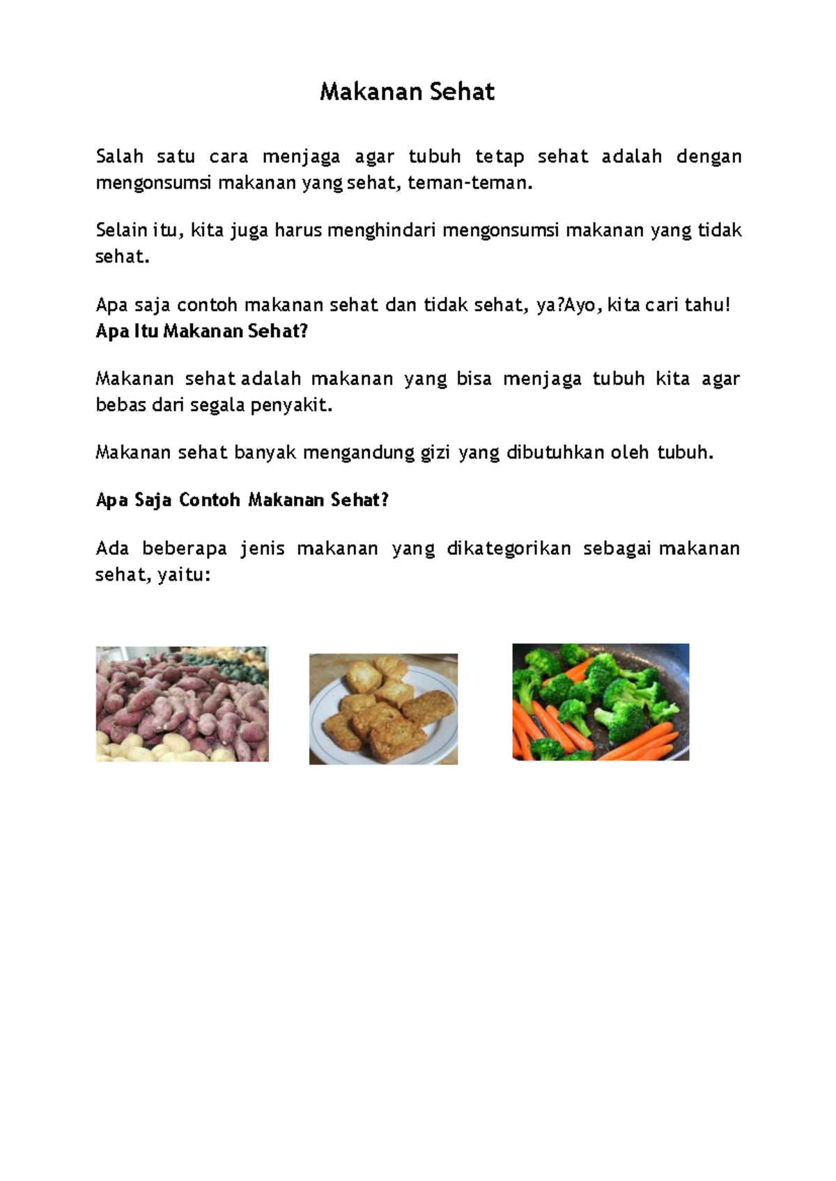 Makanan Sehat - Food - Makanan Sehat Salah Satu Cara Menjaga Agar Tubuh ...