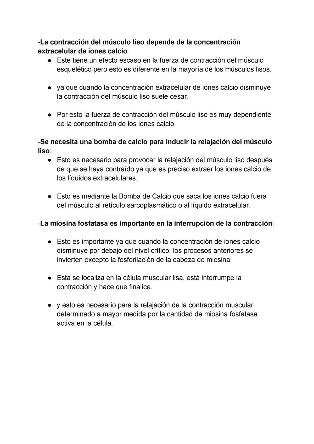 Musculo Liso 2 Apuntes De La Materia De Medicina Los Cuales Son Muy útiles Para Da Un Repaso 8963