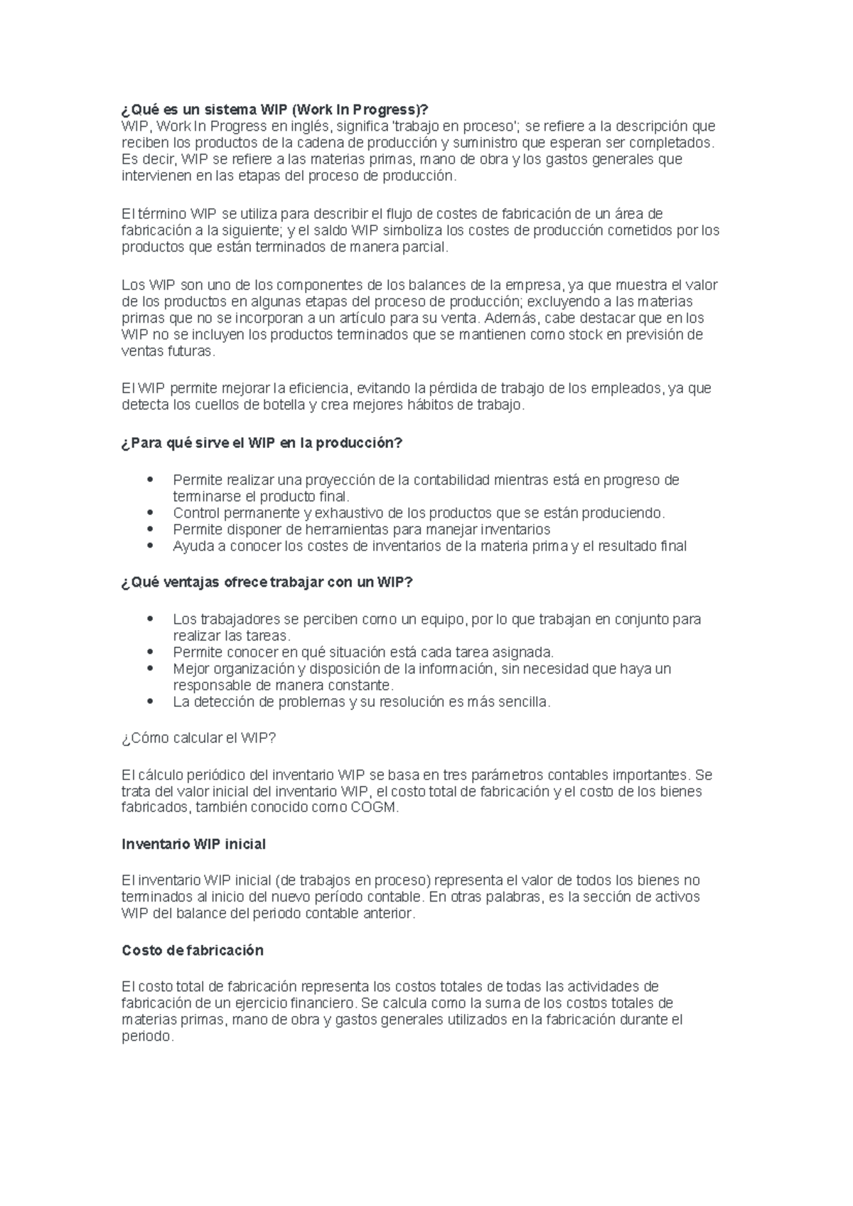 Qué es un sistema WIP - kjnhjinkl - ¿Qué es un sistema WIP (Work In ...