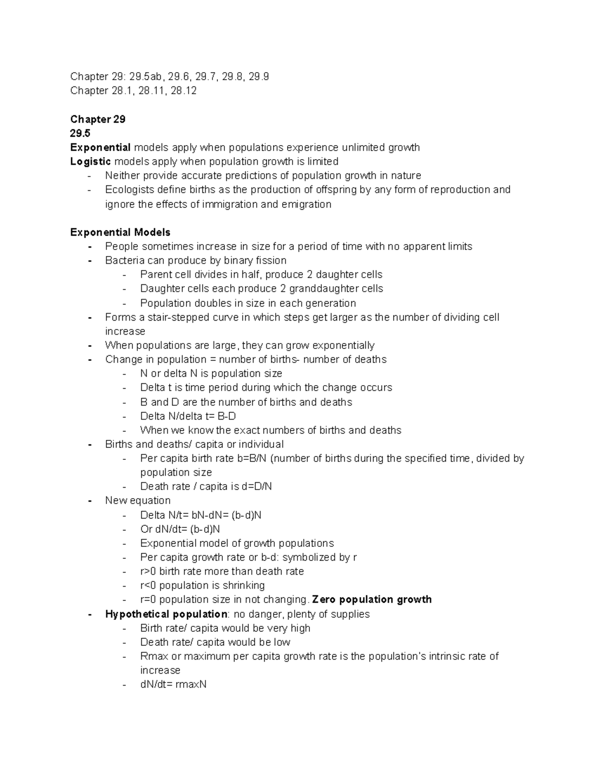 Cycle 11 - 1001 lecture notes - Chapter 29: 29, 29, 29, 29, 29. Chapter ...