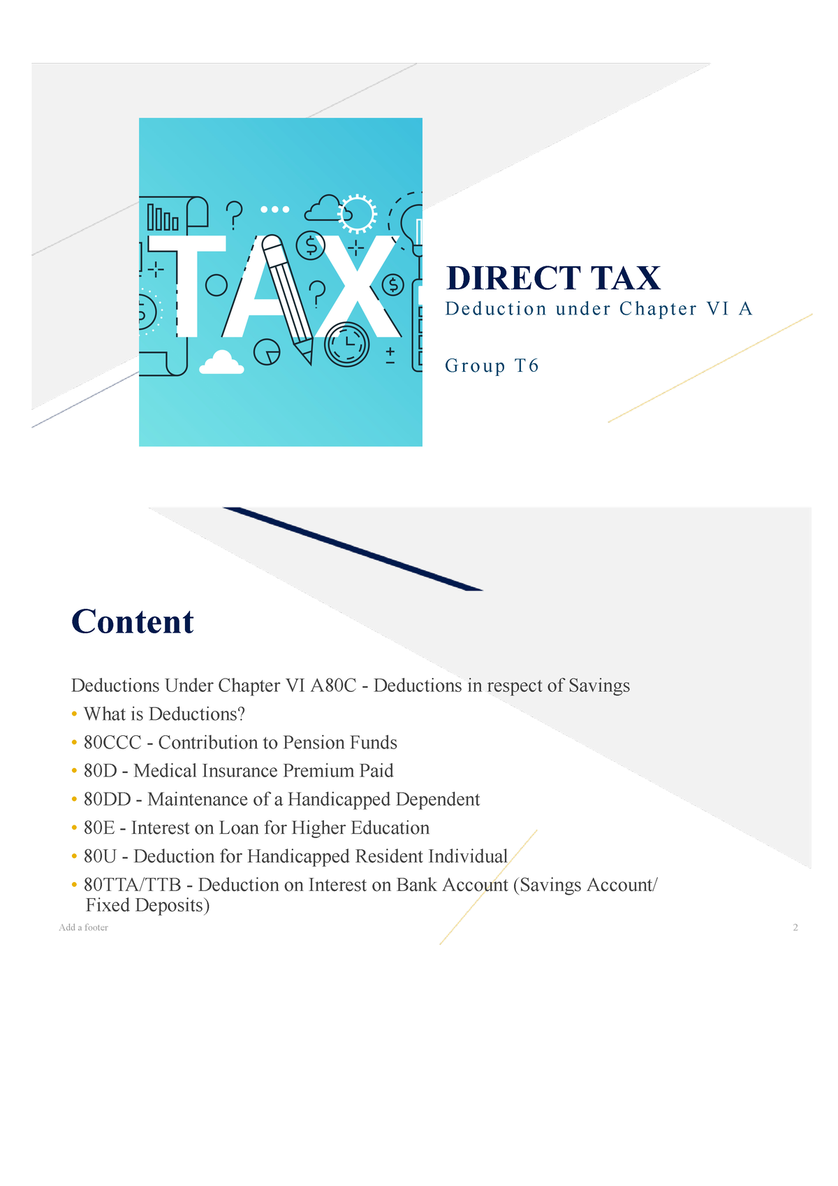 direct tax essay