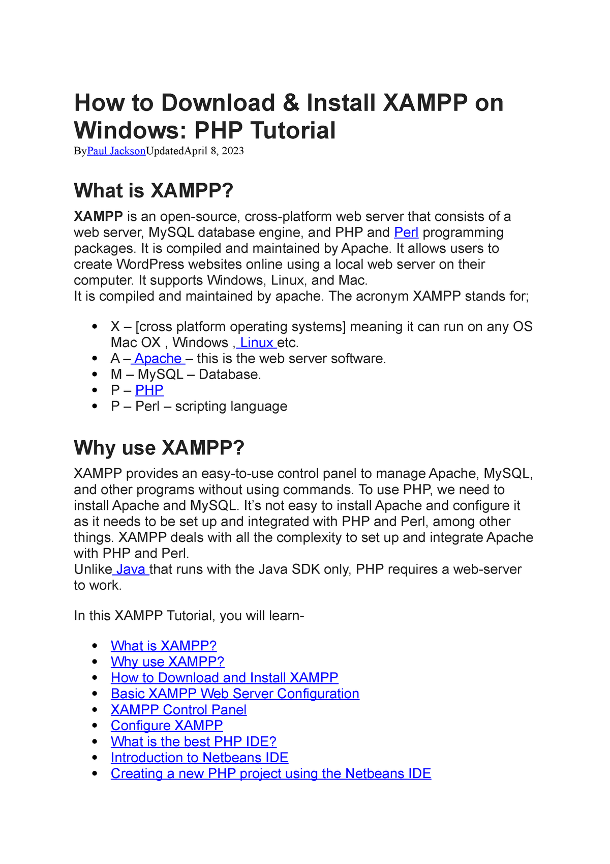 Installation Of Xampp - How To Download & Install XAMPP On Windows: PHP ...