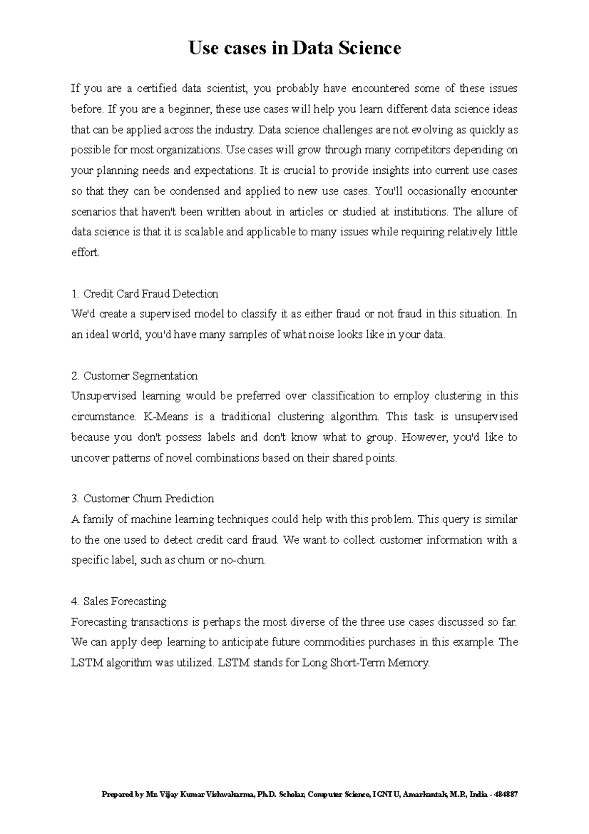 Use cases in Data Science - If you are a beginner, these use cases will ...