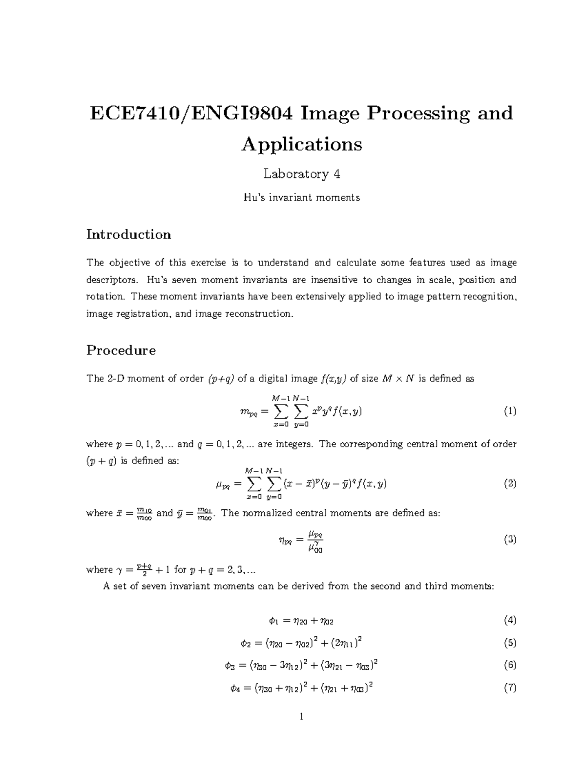 Lab04 - Lab questions - ECE7410/ENGI9804 Image Processing and ...