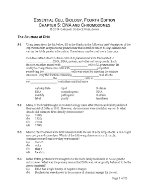 ECB4 Question Bank Ch08 - ESSENTIAL CELL BIOLOGY, FOURTH EDITION ...