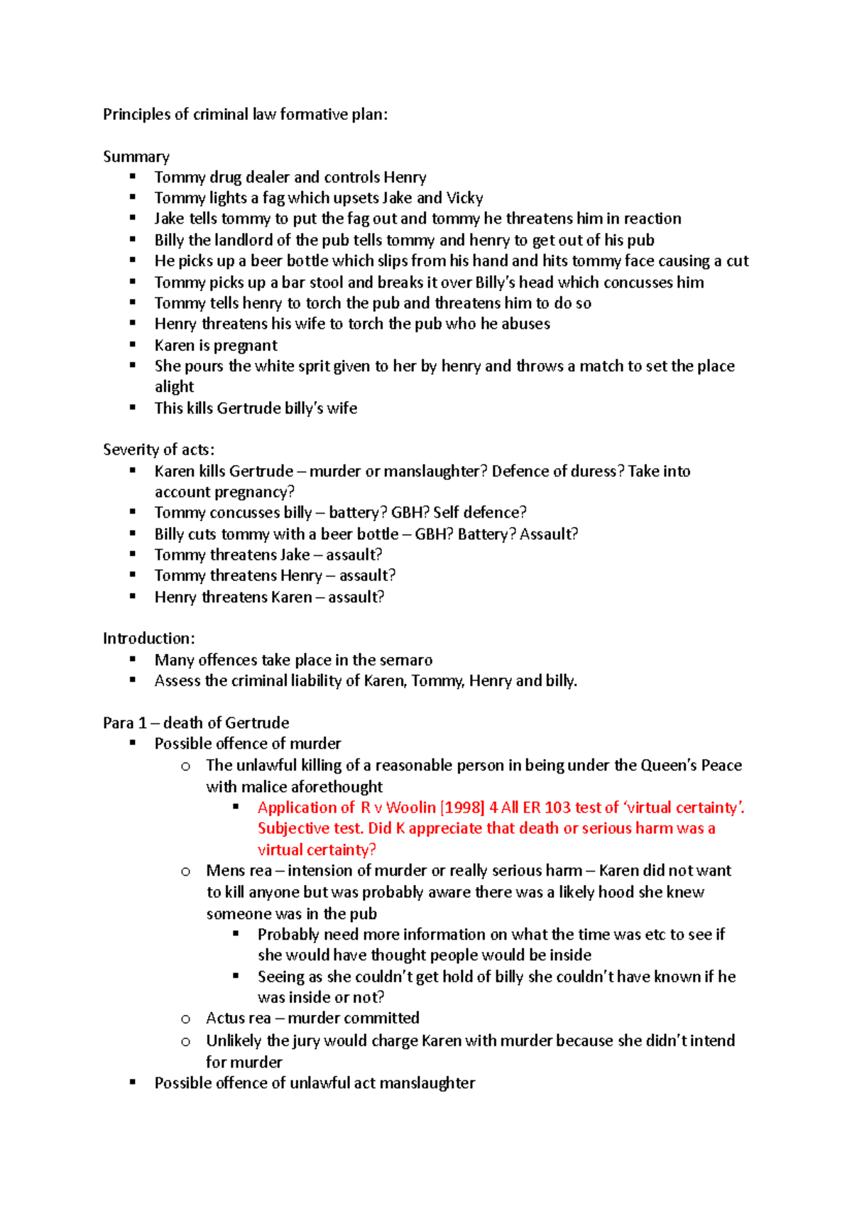 Principles of criminal law formative plan - Principles of criminal law ...