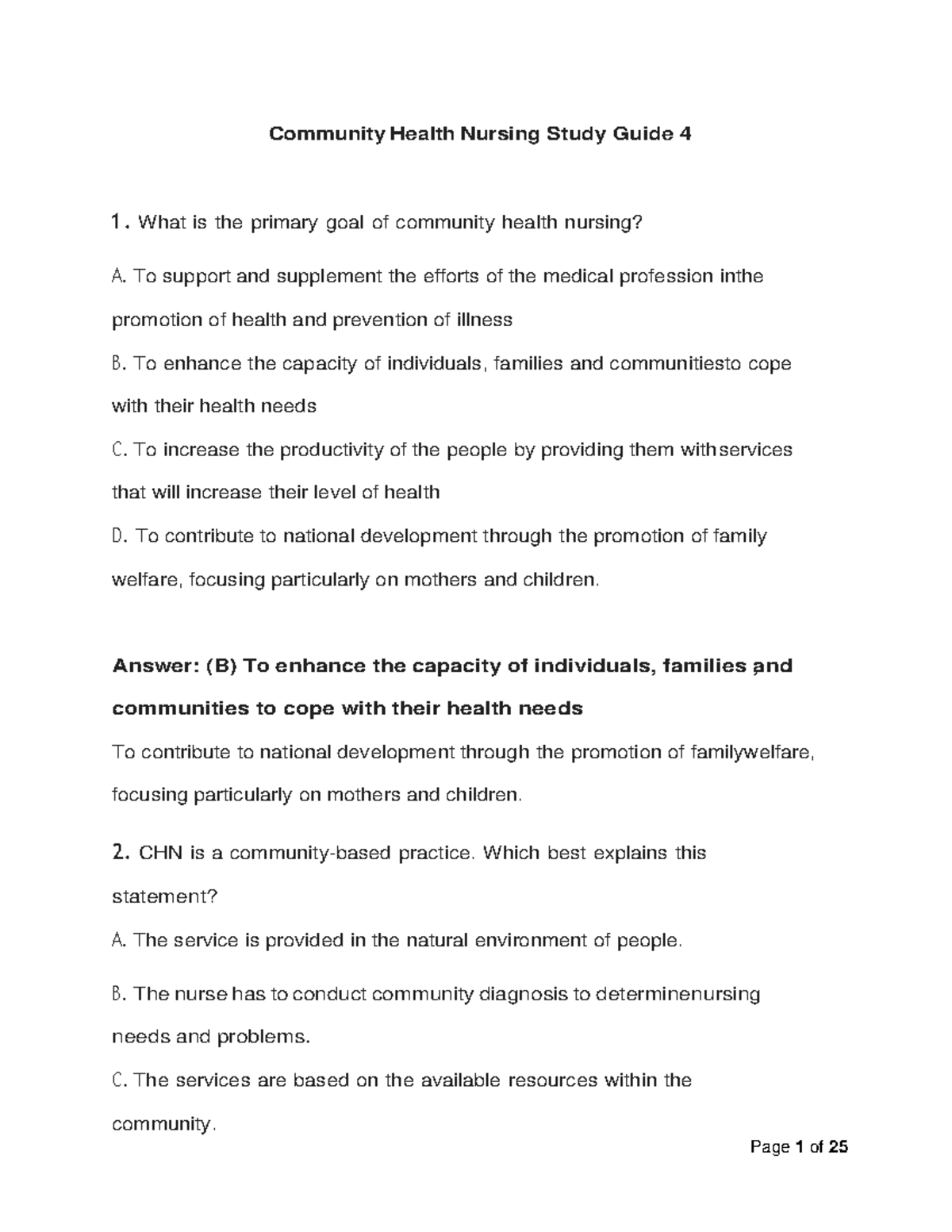 community-health-nursing-study-guide-4-what-is-the-primary-goal-of