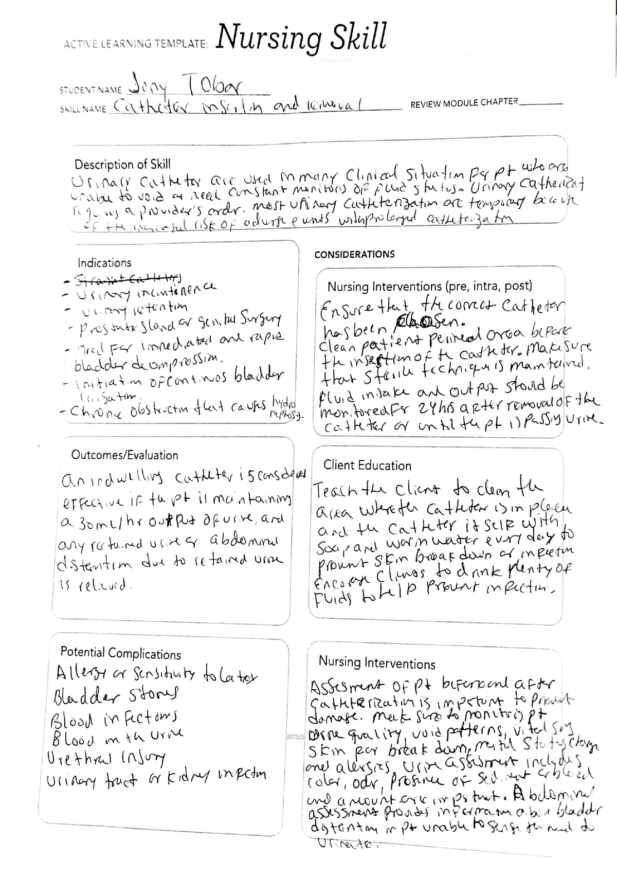 ALT catheter insertion and removal RN 224 - ACTIVELEARNINGTEMPLATE ...