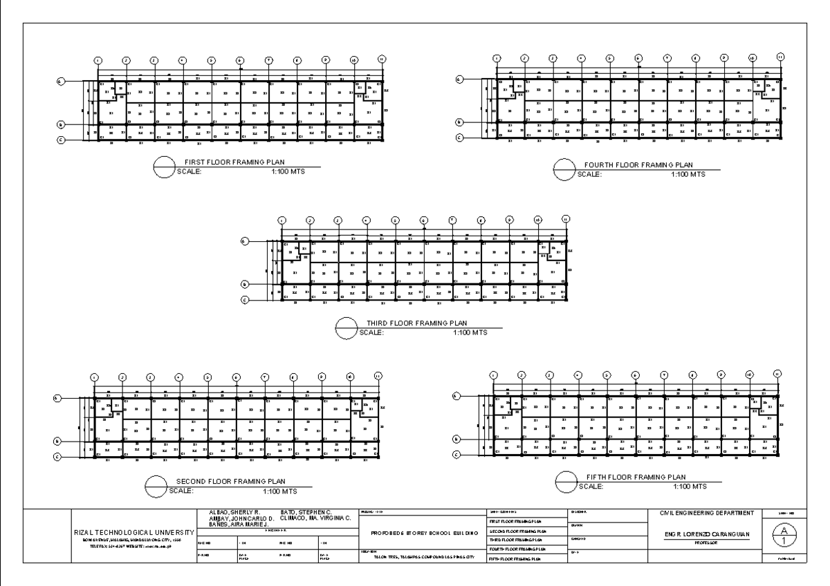 Framing Layout - Good - A B A B A B A B A B FIRST FLOOR FRAMING PLAN ...