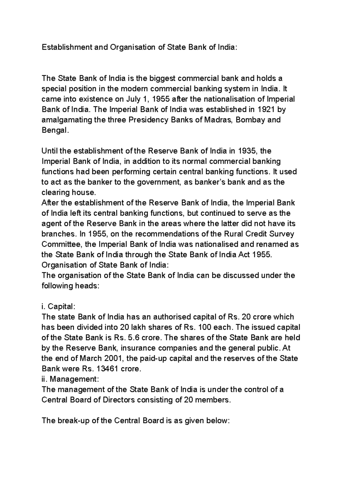 notes-5-establishment-and-organisation-of-state-bank-of-india