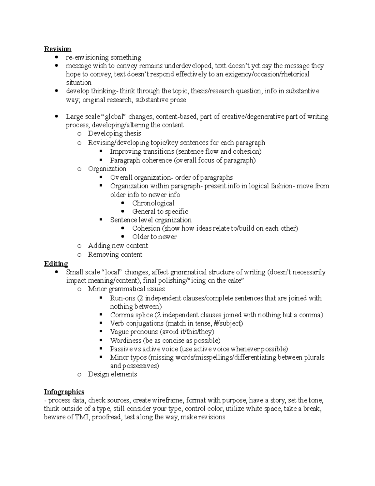 Revision vs Editing - This covers reference material of an introductory ...