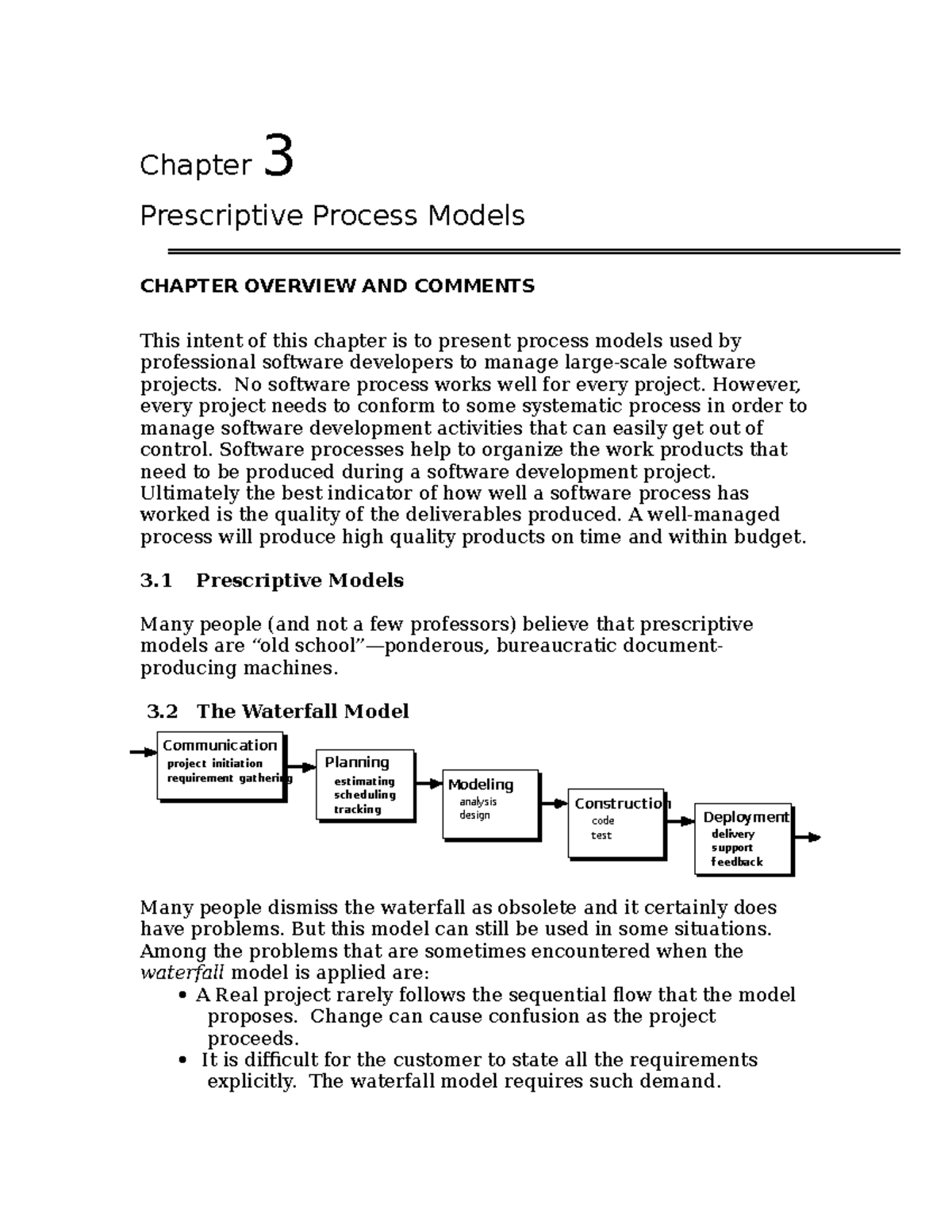 Ch03 Prescriptive Process Models - Communication Planning Modeling ...