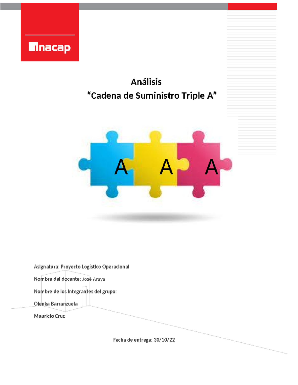 Cadena de Suministro Triple A - Análisis “Cadena de Suministro Triple A ...