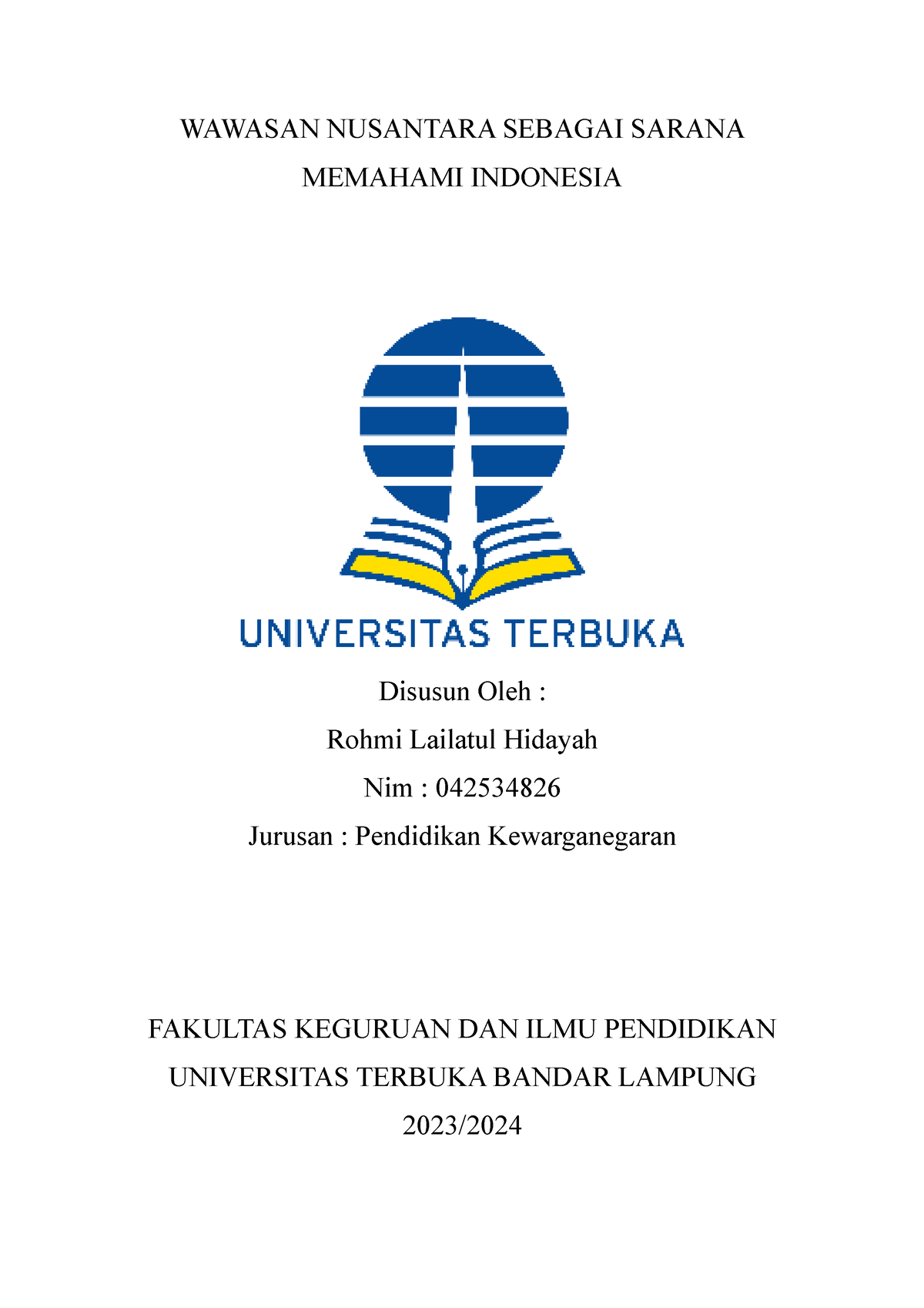 Pkn Tugas - Wawasan Nusantara - WAWASAN NUSANTARA SEBAGAI SARANA ...