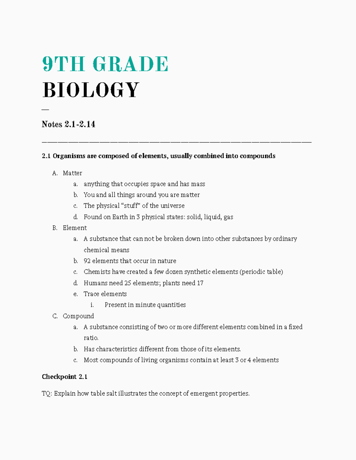 bio-notes-chapter-2-biochemistry-9th-grade-biology-notes-2-2