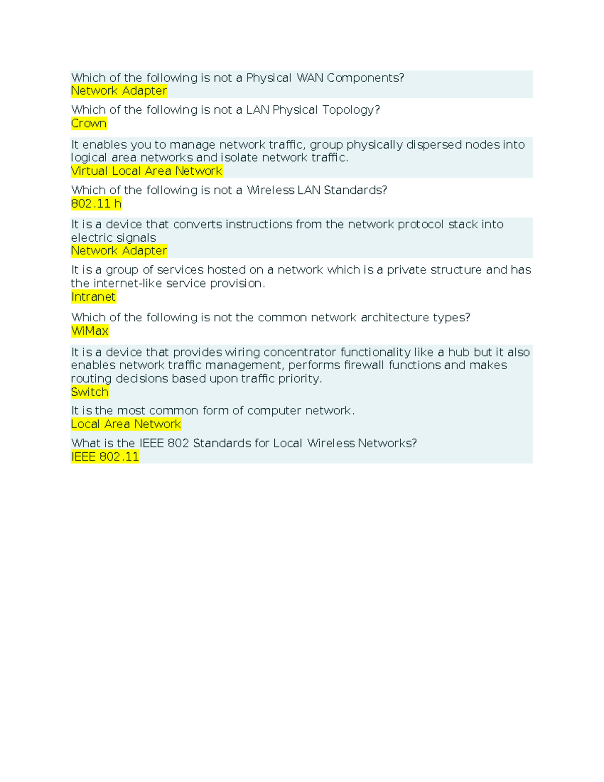 CS6206 Prelim QUIZ 1 - Which Of The Following Is Not A Physical WAN ...