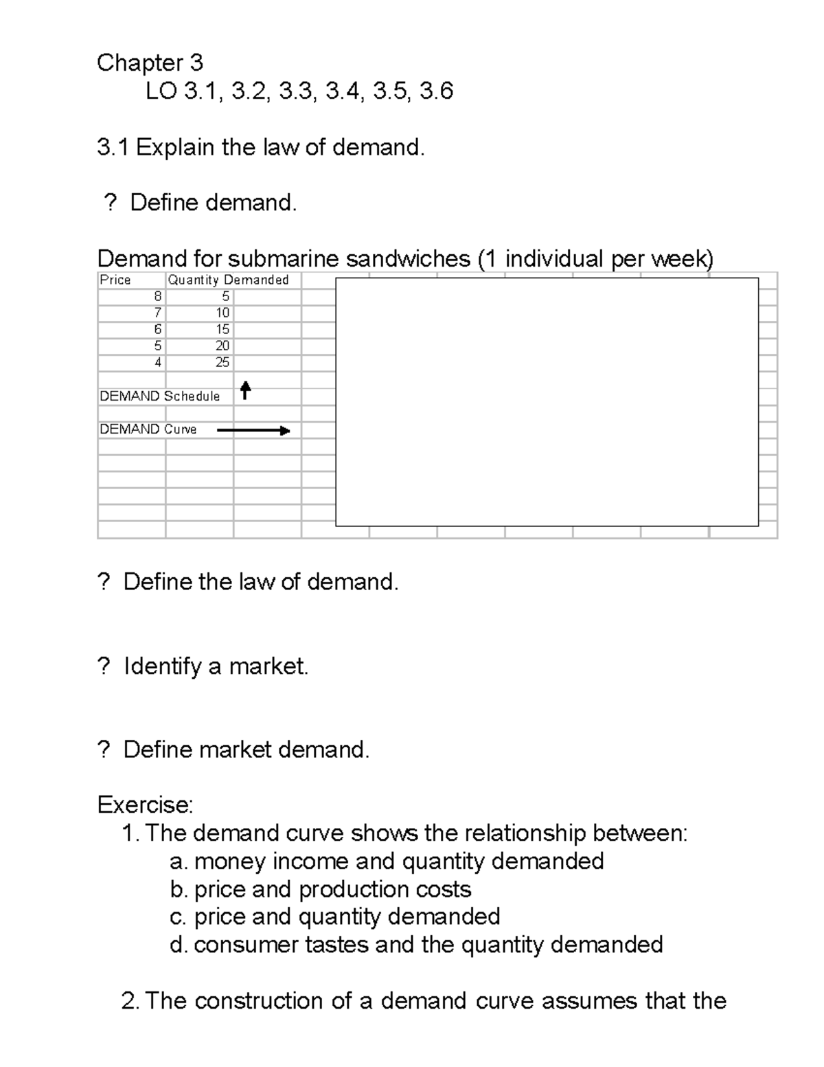 Notes Chap 3i - Chapter 3 LO 3, 3, 3, 3, 3, 3. 3 Explain The Law Of ...