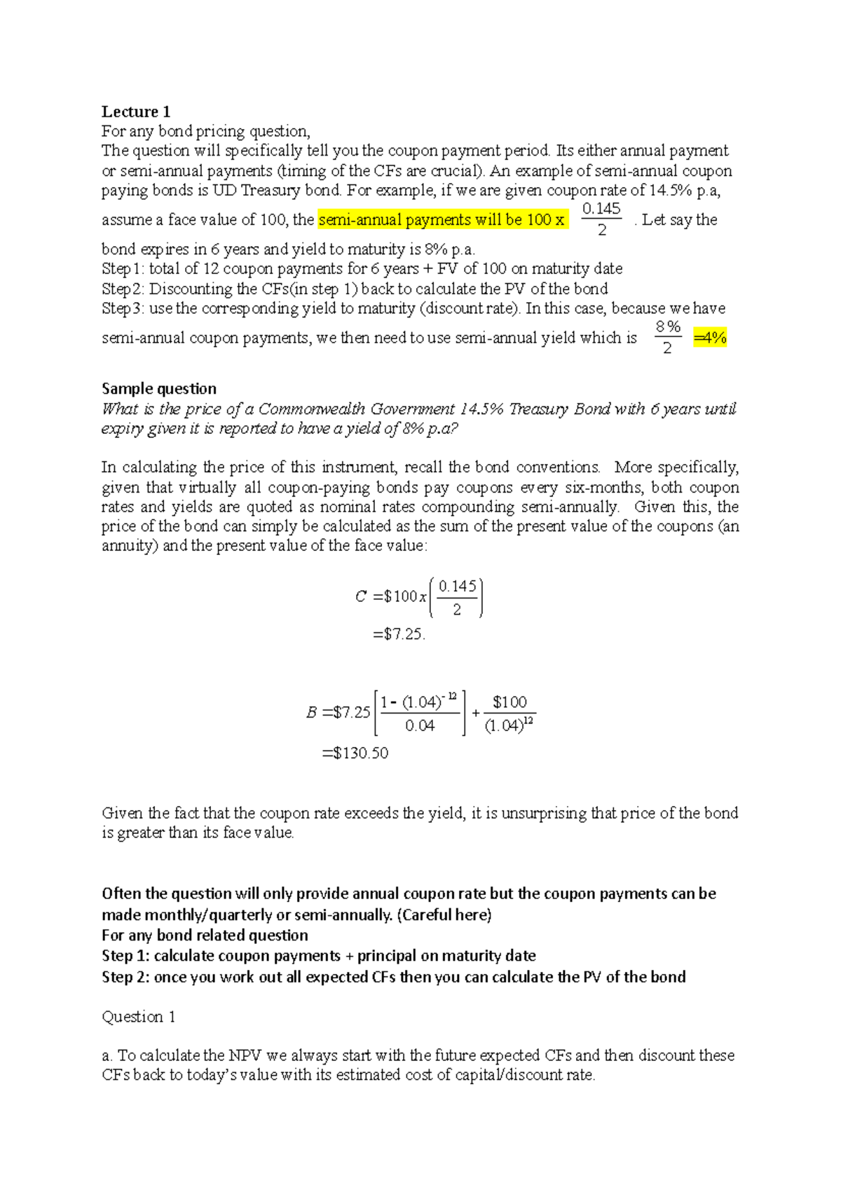 summary-notes-lecture-1-for-any-bond-pricing-question-the-question