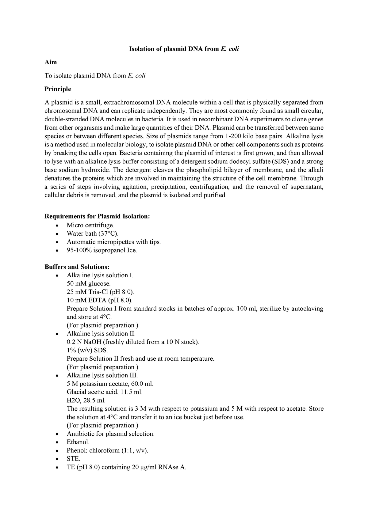 isolation-of-plasmid-dna-from-e-coli-coli-aim-to-isolate-plasmid-dna