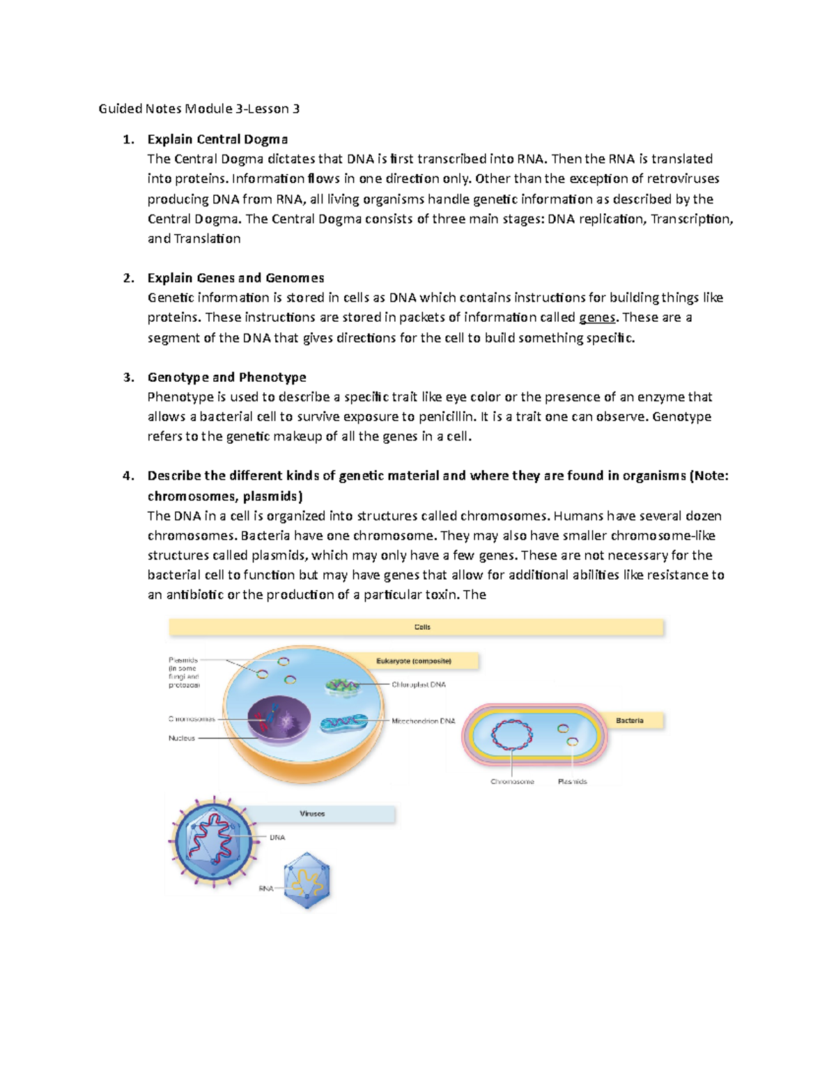 Guided Notes Module 3-Lesson 3 - BIOL120 - BSC - Studocu