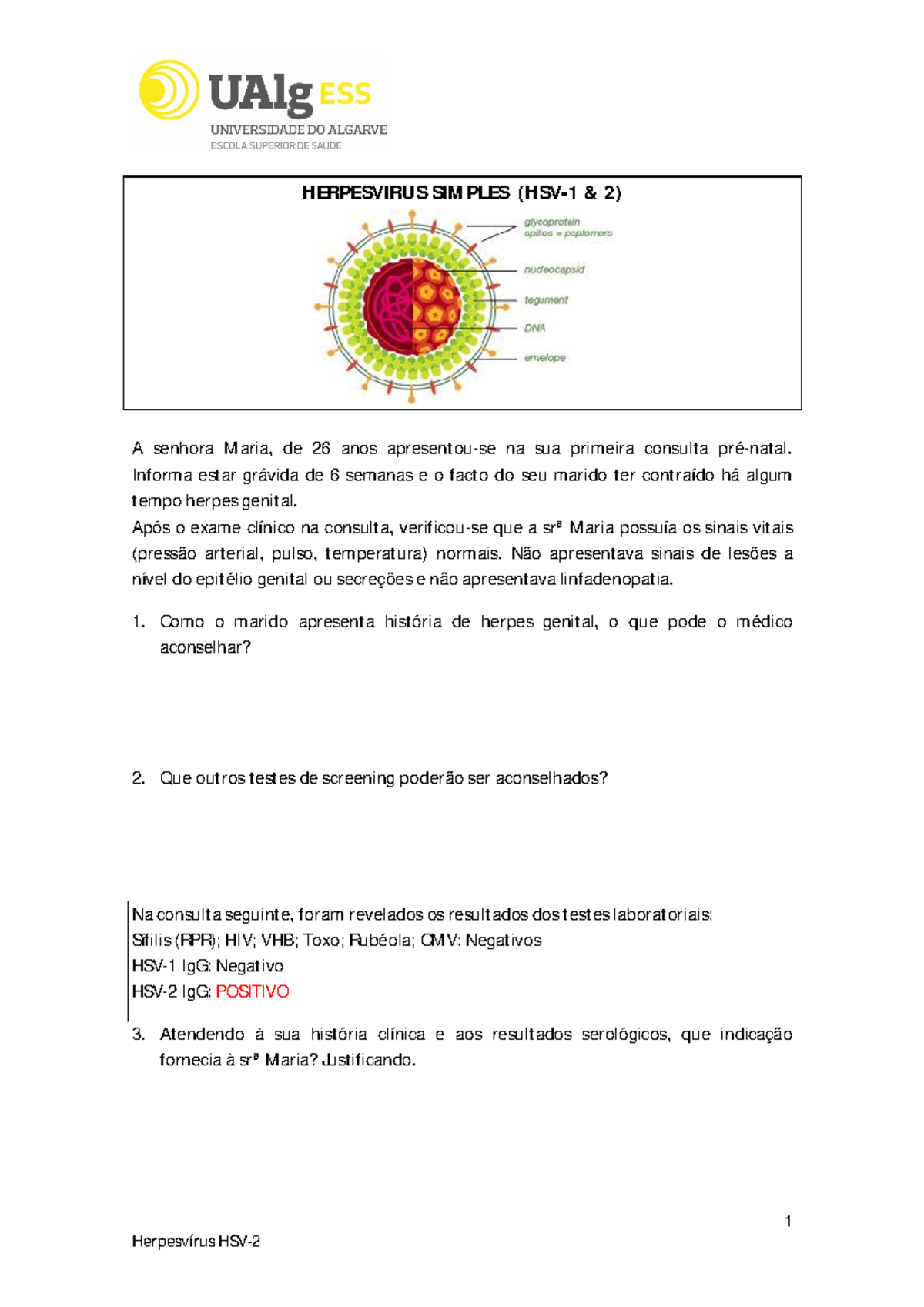 Hsv 2 Alguns Exercicios Para Praticar Virologia Studocu