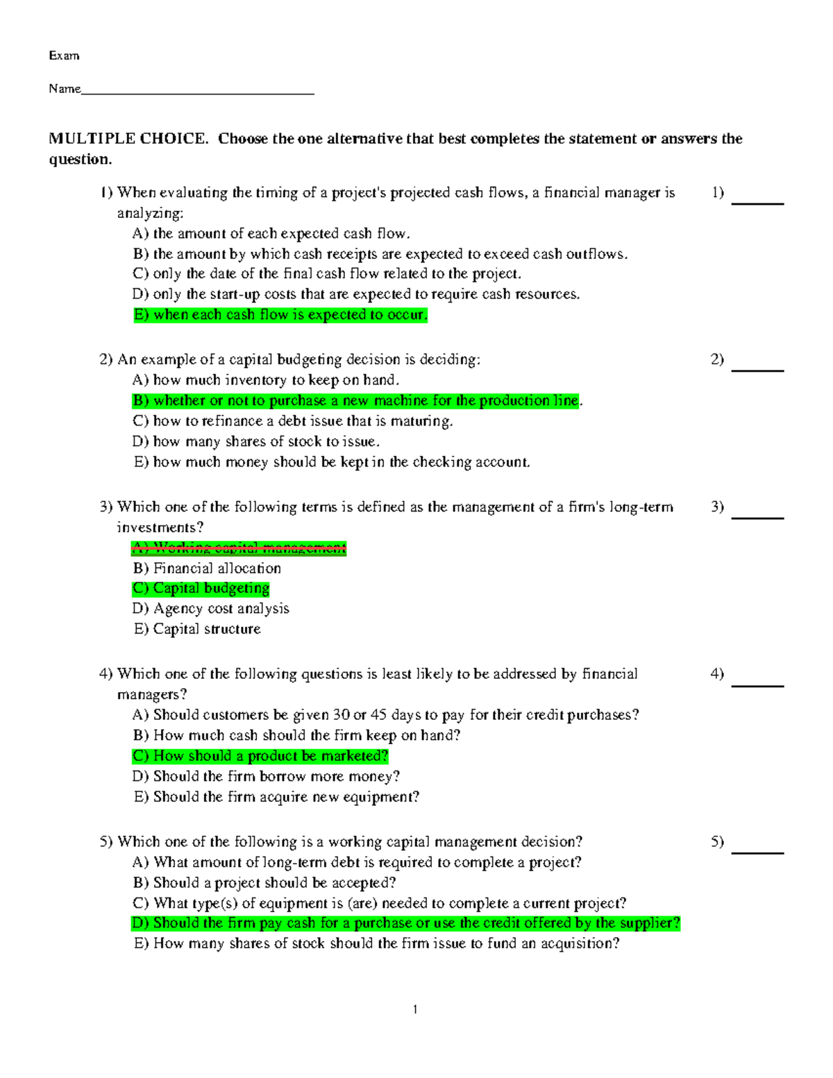 Chapter 1 Stu Quizz - Practice chap 1 - Corporate finance - NEU - Studocu