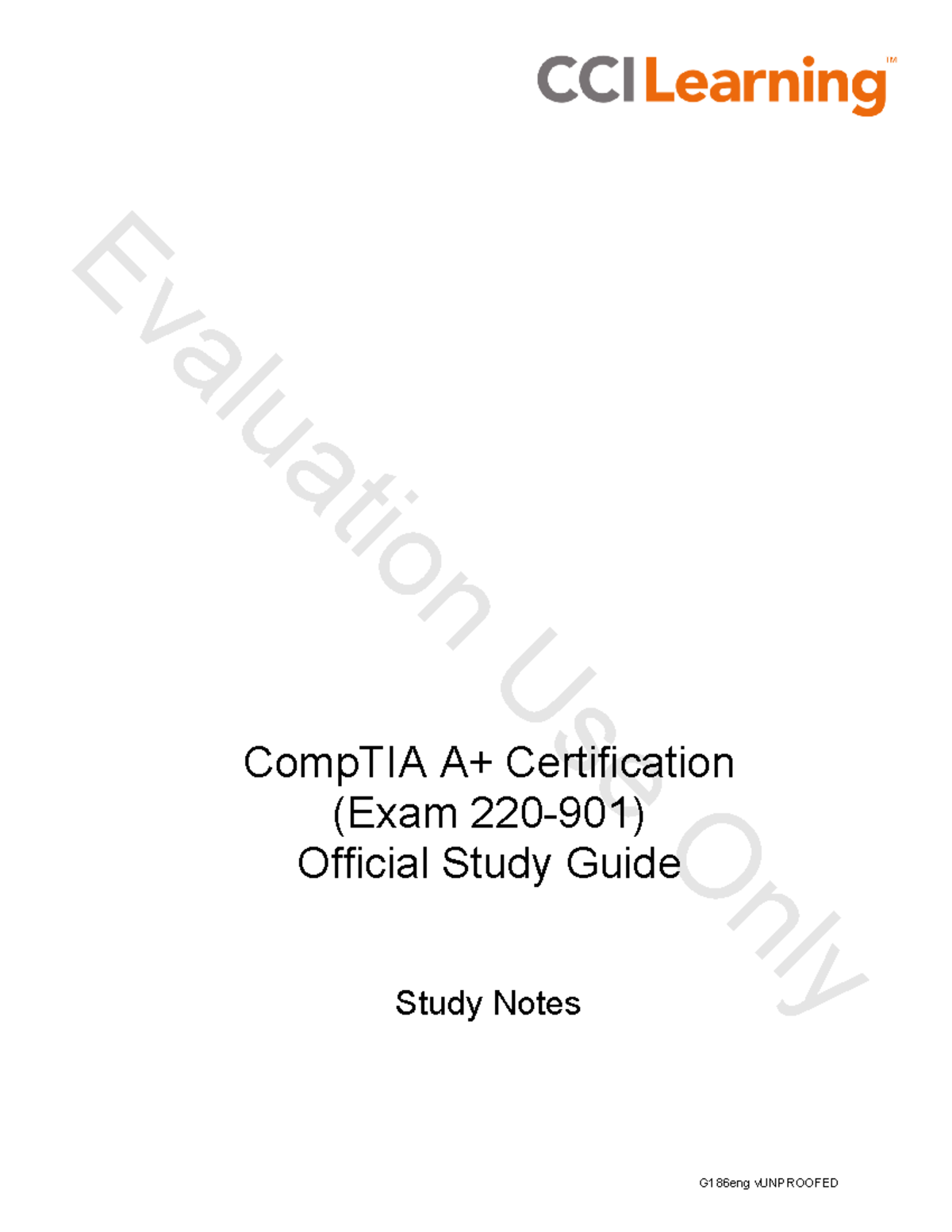 CCILearning Aplus 901 g186eng sample - Evaluation Use Only CompTIA A+ ...