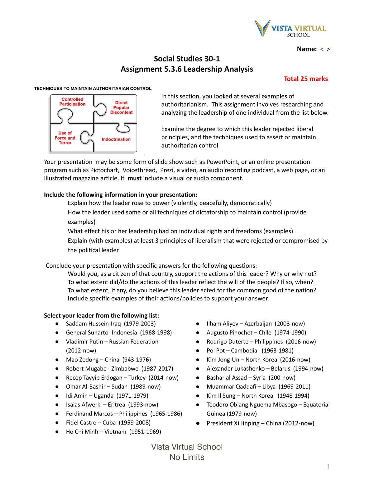 5.3.6 leadership analysis assignment