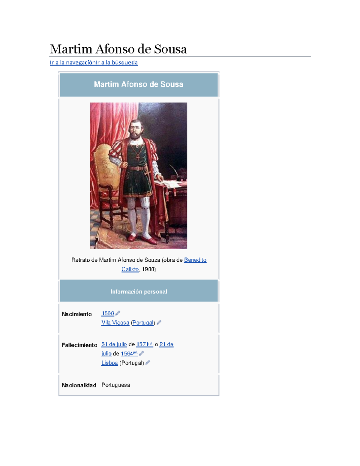 Martim Afonso de Sousa Administracion Studocu