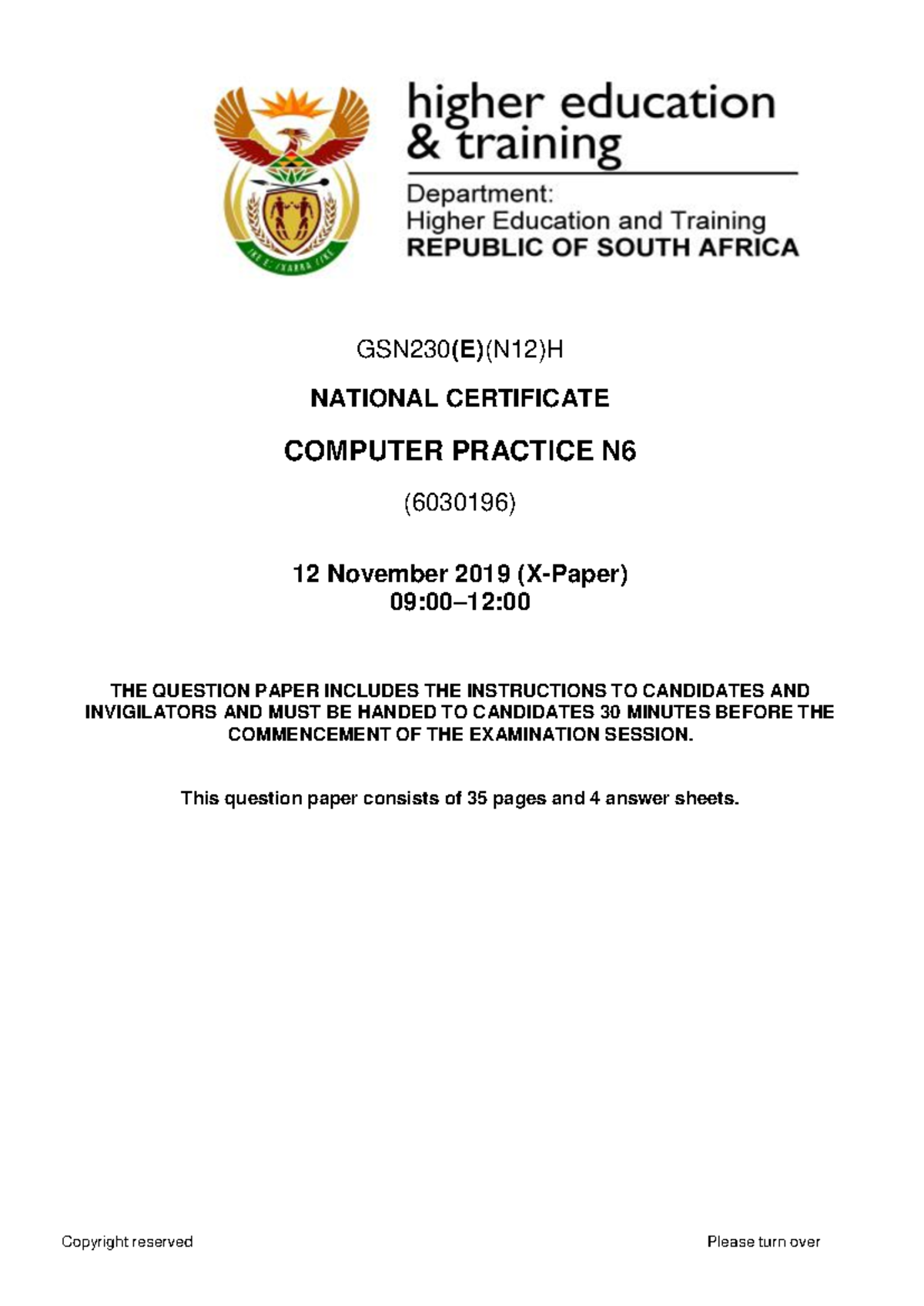 N230 - Computer Practice N6 NOV QP 2019 - GSN230(E)(N12)H NATIONAL ...