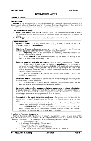 AT GAAP - Generally Accepted Accounting Principles in Auditing ...