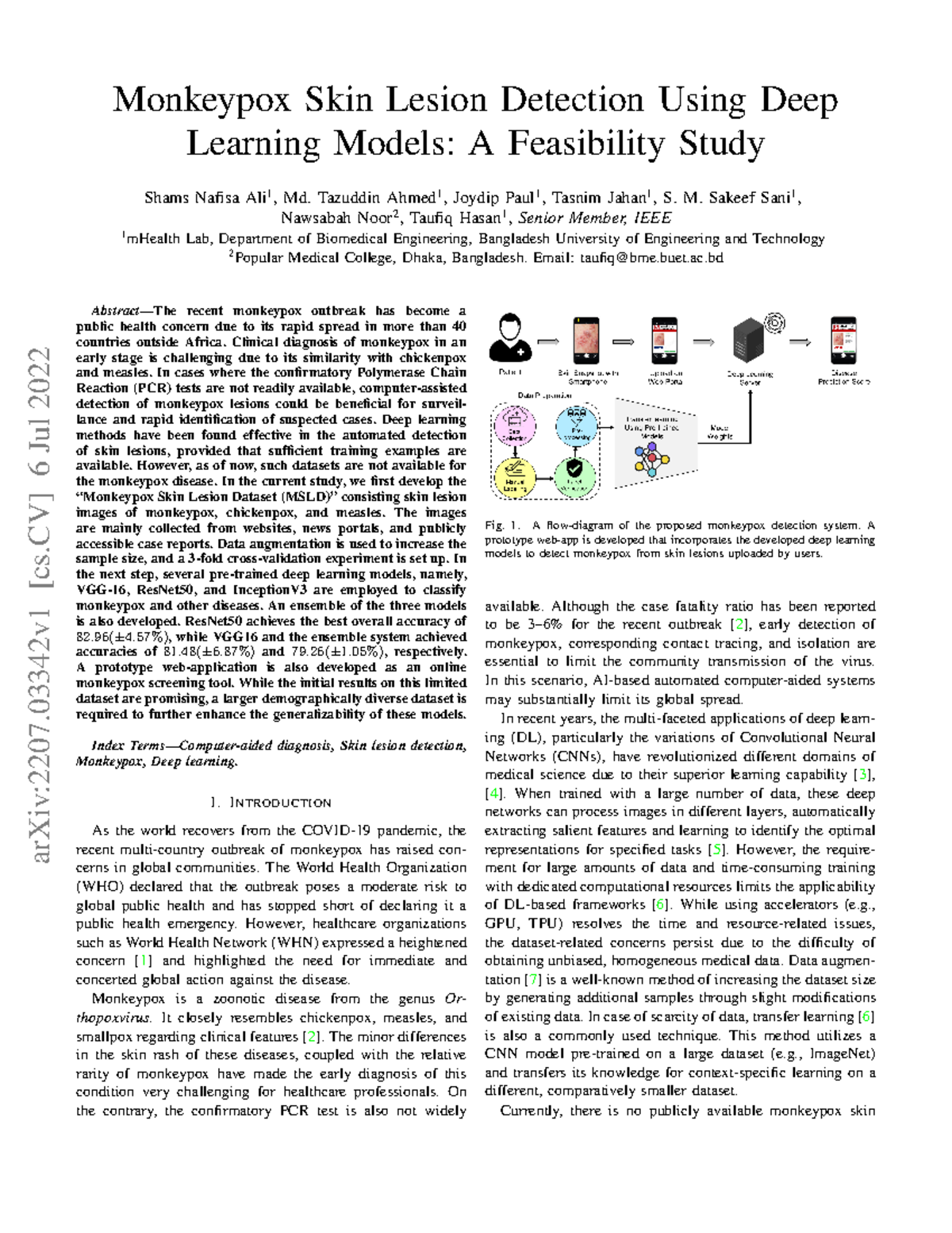 2207 - N/A - Monkeypox Skin Lesion Detection Using Deep Learning Models ...