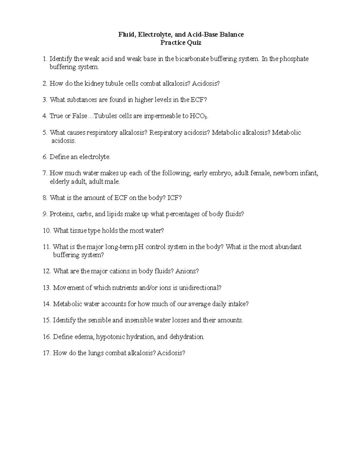 101-3628c684265 ebbb-Fluid Practice Quiz - Fluid, Electrolyte, and Acid ...
