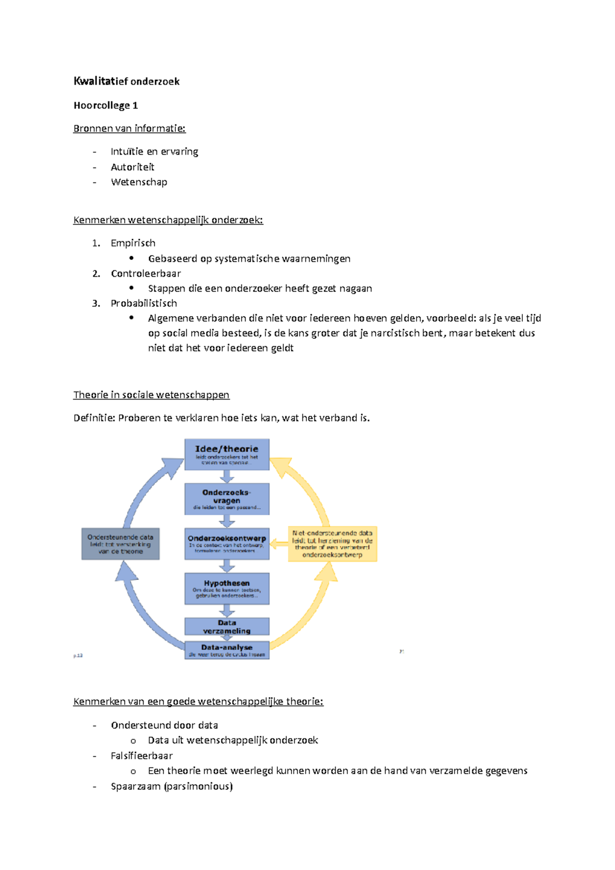 Aantekeningen Hoorcolleges Kwalitatief Onderzoek Kom - Kwalitatief ...
