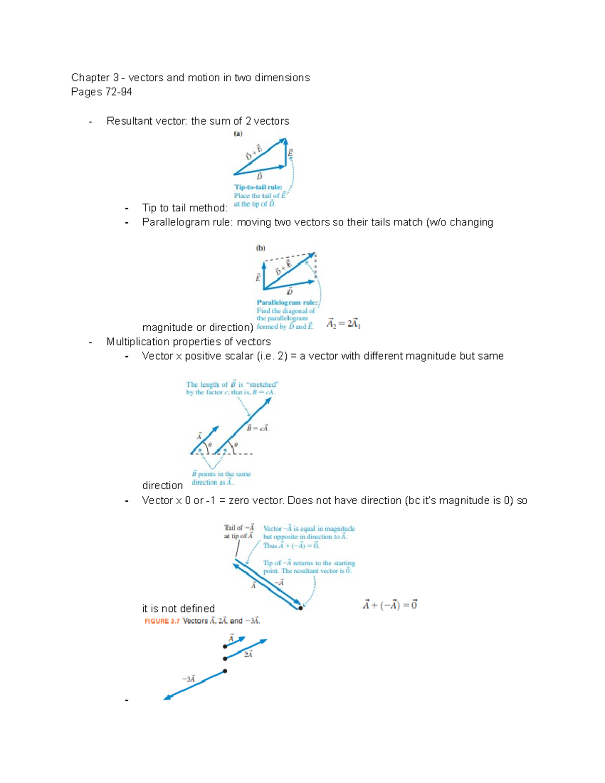PHYS 1011 Chapter 3 - College Physics: a Strategic Approach - Chapter 3 ...
