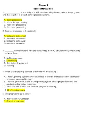 OS Mid Term - practice - OS_Midterm_Part_ Question No: 6 / 10 In ...
