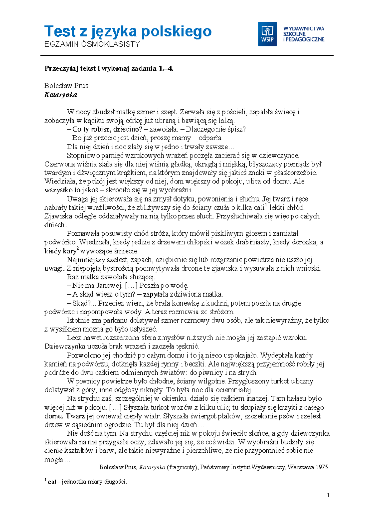 Test Z Polskiego Klasa 5 Test-z-polskiego - rtyjtrfedwsaqrt - EGZAMIN ÓSMOKLASISTY Przeczytaj
