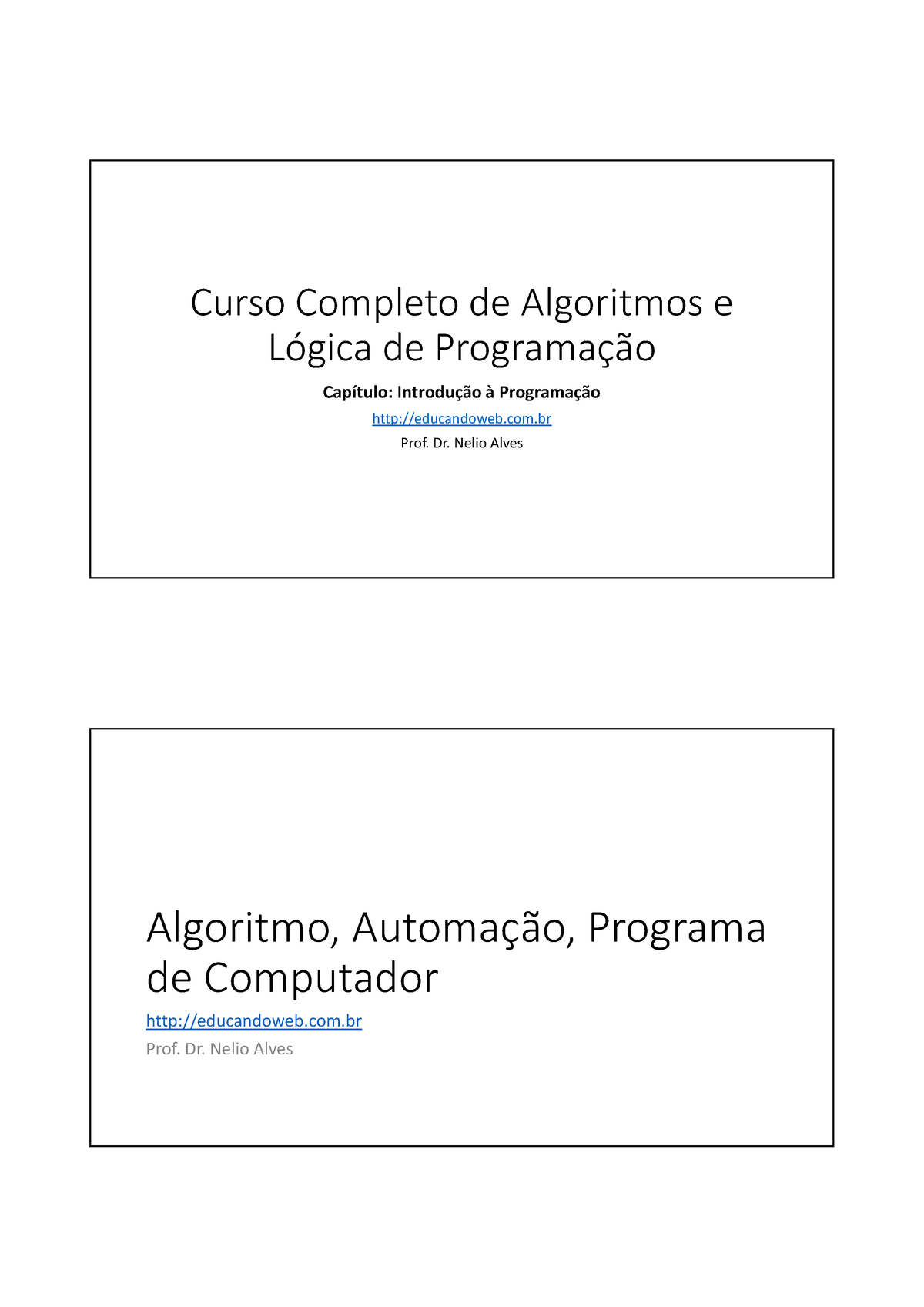 02 Introducao A Programacao - Curso Completo De Algoritmos E Lógica De ...