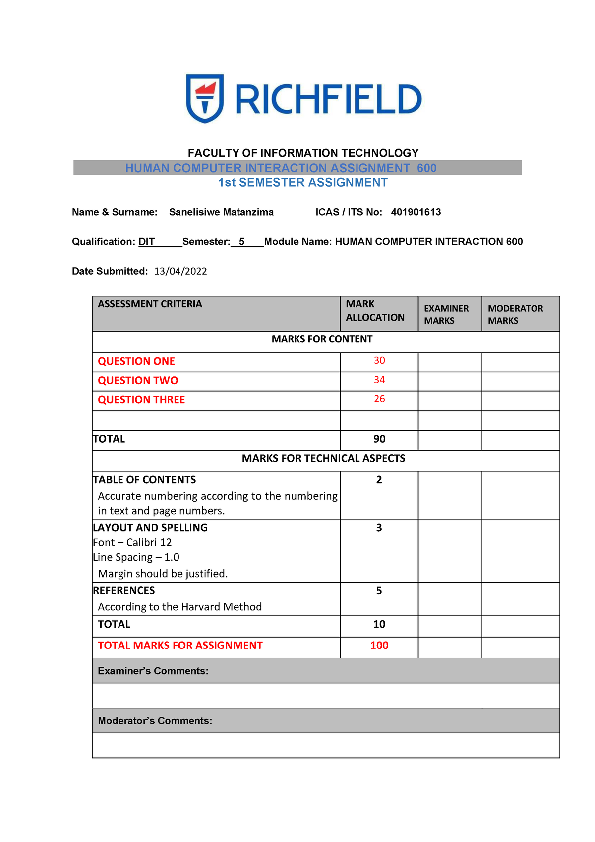 hci assignment