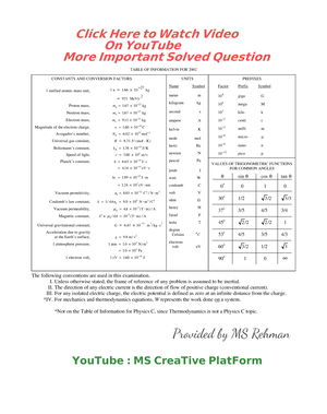 PHY101-Final Term-Solved MCQs Mega File - VU Mobile | Powered By S®NO ...