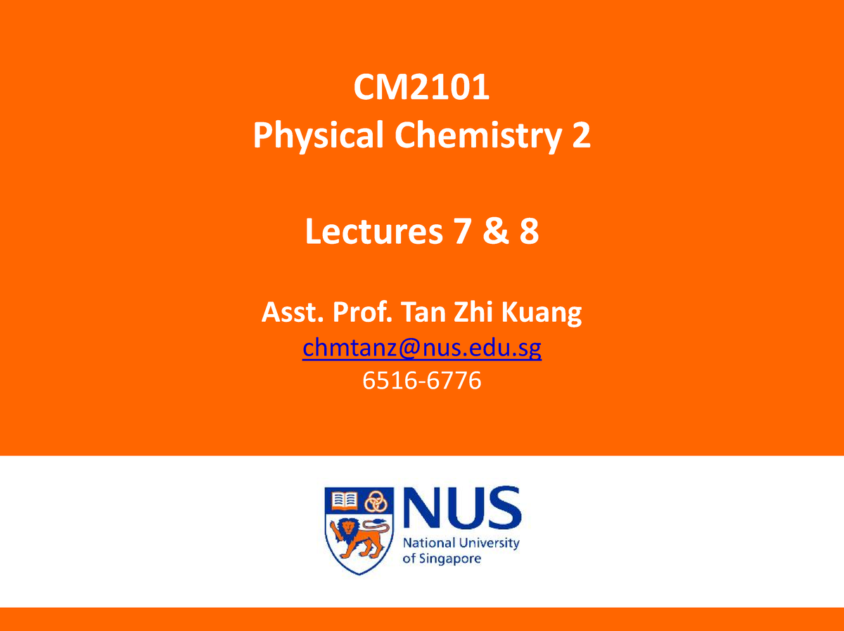 nus chemistry coursework