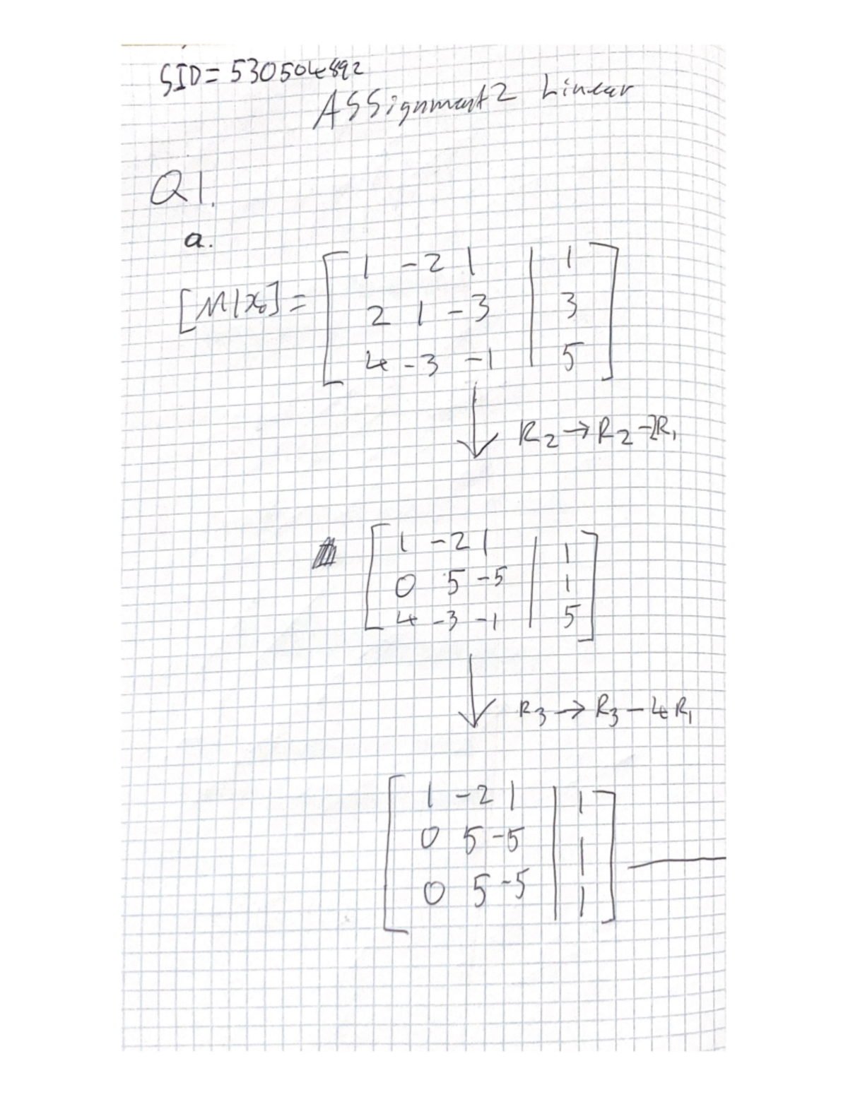 Linear assessment 2 - MATH1002 - Studocu