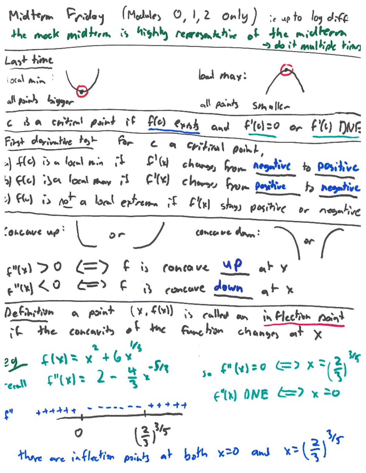 10-31-secondderiv - notes - Math 154 - Studocu