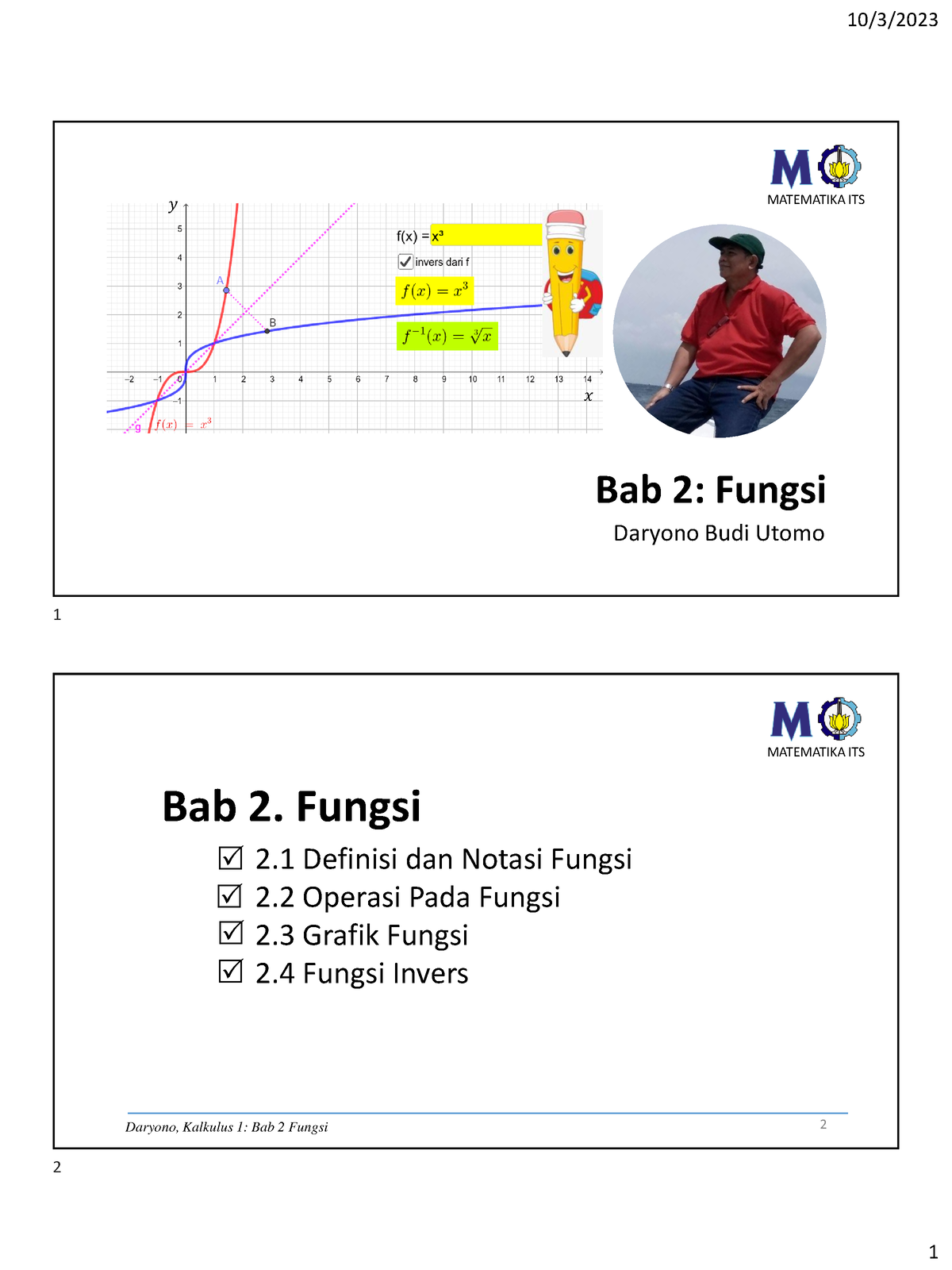 Bab 2 Fungsi Pdf - Power Point - Bab 2: Fungsi Daryono Budi Utomo ...